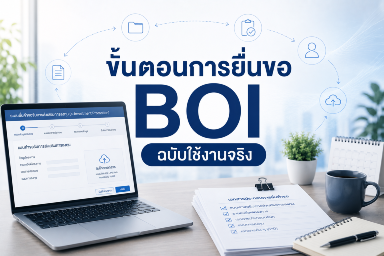 บทความเรื่องขั้นตอนการยื่นขอBOI
